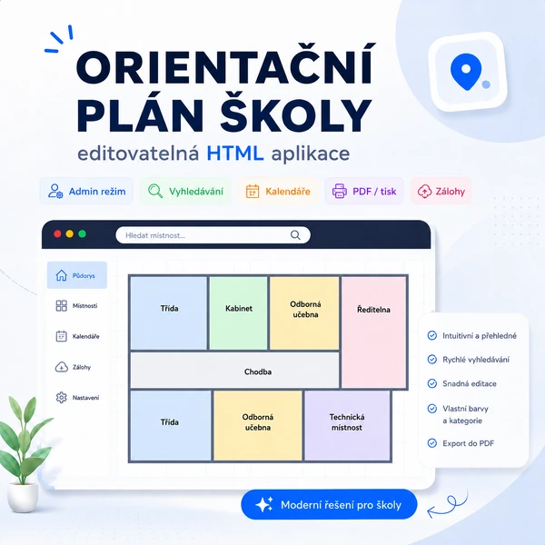 Orientační plánek školy