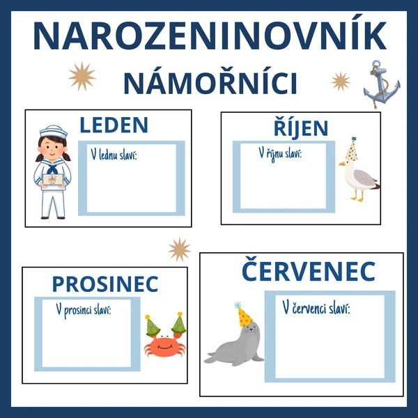 Narozeninovník - Námořníci