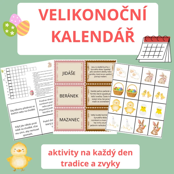 Velikonoční kalendář aktivit