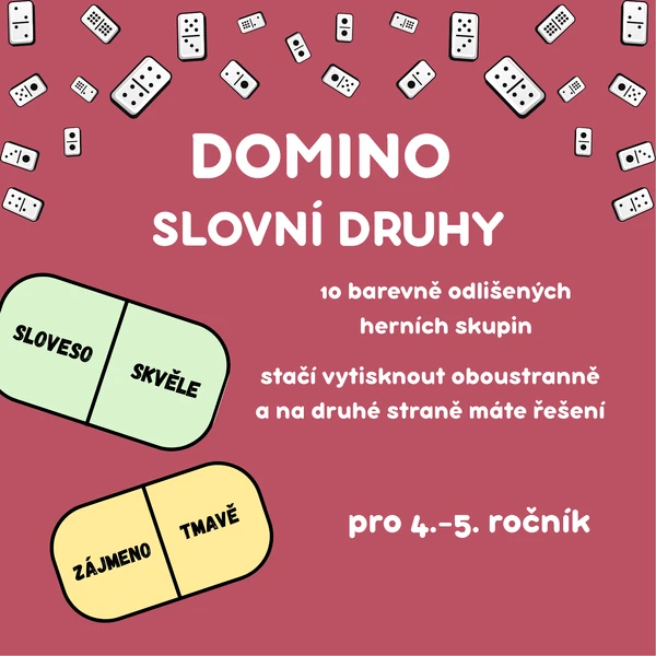 DOMINO - SLOVNÍ DRUHY 