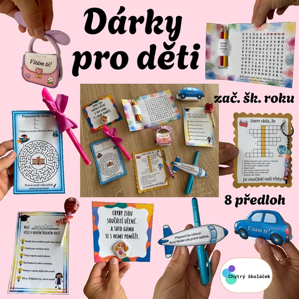 Uvítací dárky pro děti - předlohy