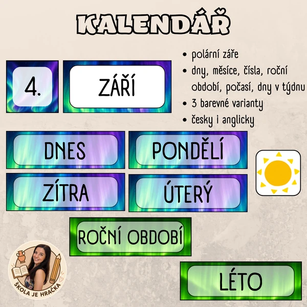 Kalendář - polární záře