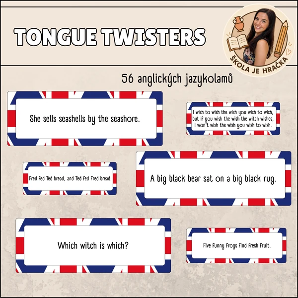 Tongue twisters - výzdoba třídy