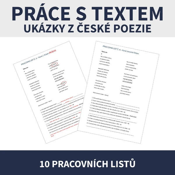 PRÁCE S TEXTEM - Ukázky z české poezie