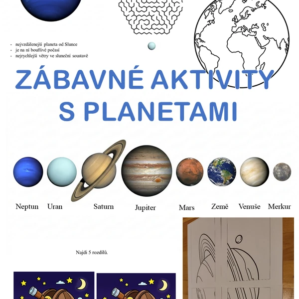ZÁBAVNÉ AKTIVITY S PLANETAMI