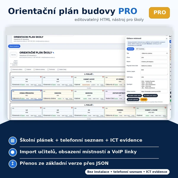 Orientační plán školy PRO verze