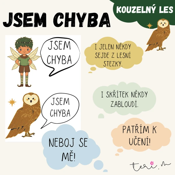 JSEM CHYBA - téma KOUZELNÝ LES
