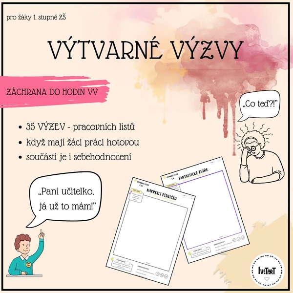 Výtvarné výzvy - na konci hodiny