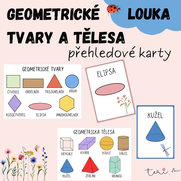 GEOMETRICKÉ TVARY A TĚLESA - téma LOUKA