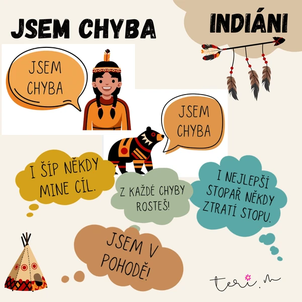 JSEM CHYBA - téma INDIÁNI