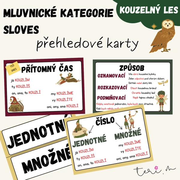 MLUVNICKÉ KATEGORIE SLOVES - téma KOUZELNÝ LES