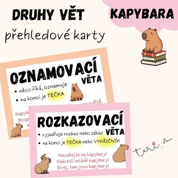 DRUHY VĚT - téma KAPYBARA