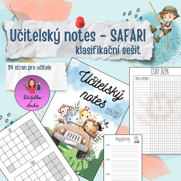 Učitelský zápisník - SAFARI