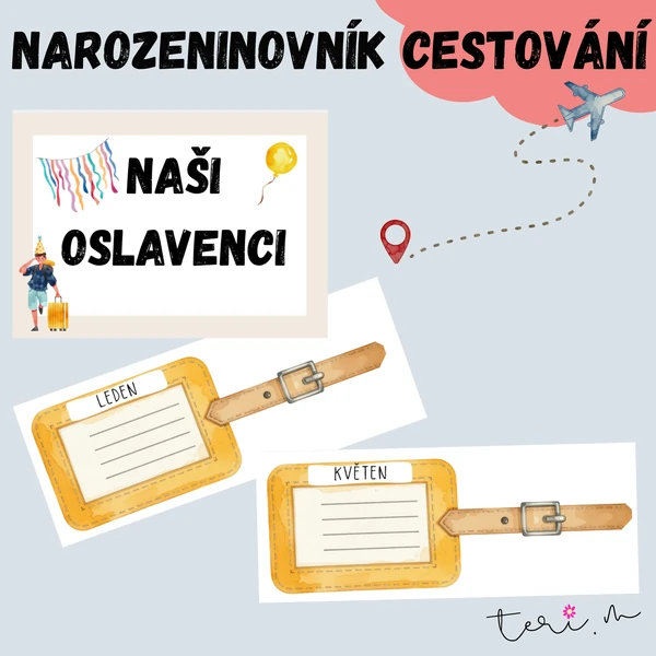 NAROZENINOVNÍK - téma CESTOVÁNÍ