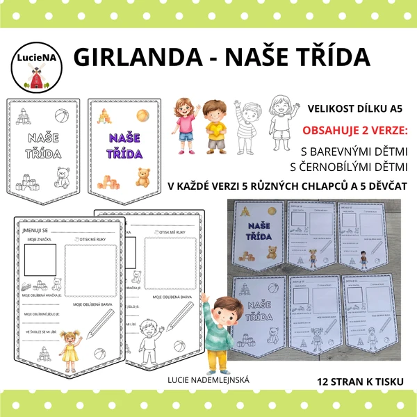 GIRLANDA NAŠE TŘÍDA