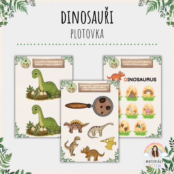 🦕Dinosauři, plotovka🦕