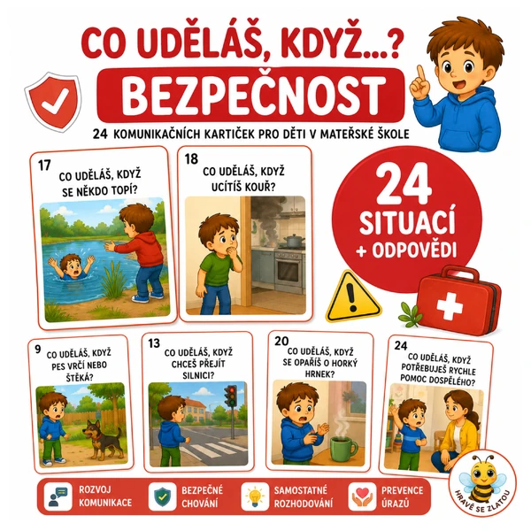 Co uděláš, když…? – Bezpečnost | 24 komunikačních kartiček
