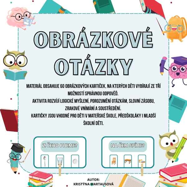 OBRÁZKOVÉ OTÁZKY – Přemýšlej, vyber a najdi správnou odpověď 🧠