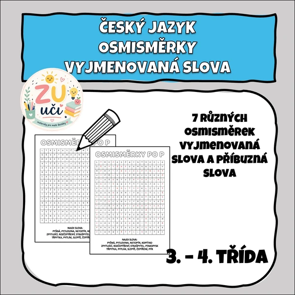 Osmisměrky - Vyjmenovaná slova