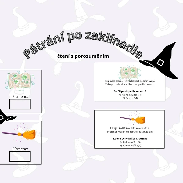 Pátrání po zaklínadle - čtenářská gramotnost