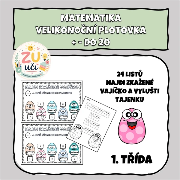 Velikonoční plotovka - Najdi zkažené vajíčko