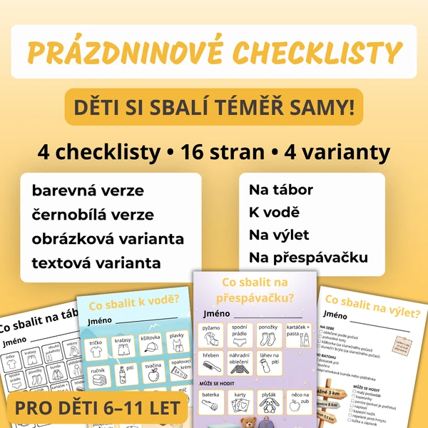 Prázdninové checklisty