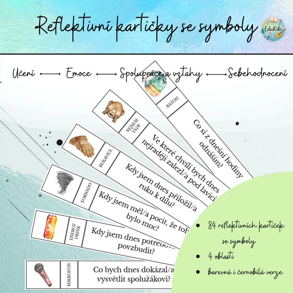 Reflektivní kartičky se symboly