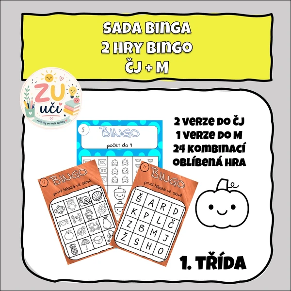 Sada 2 her - Binga pro prvňáčky