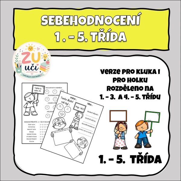 Sebehodnocení na konec školního roku 1.-5.třída