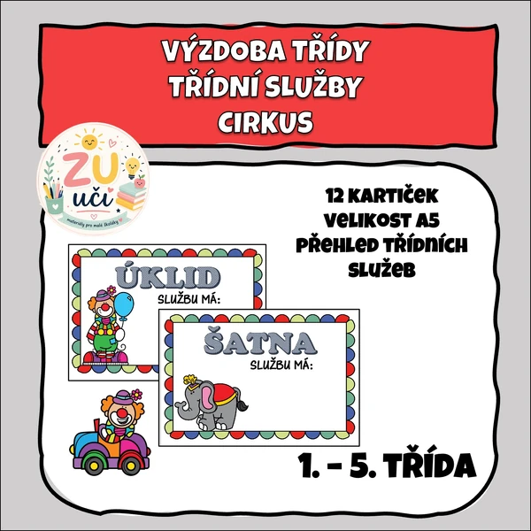 Výzdoba třídy - Služby - Cirkus