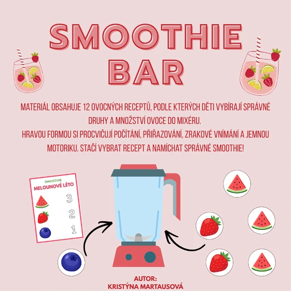 🥤 Namíchej si smoothie – ovocné počítání 🍓