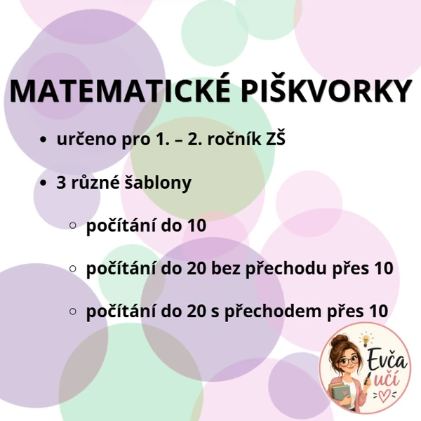 MATEMATICKÉ PIŠKVORKY pro 1. a 2. ročník ZŠ