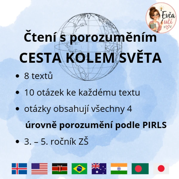 Čtení s porozuměním – CESTA KOLEM SVĚTA