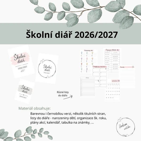 Školní diář 2026/2027