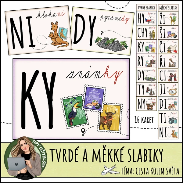 Tvrdé a měkké slabiky - téma cestování