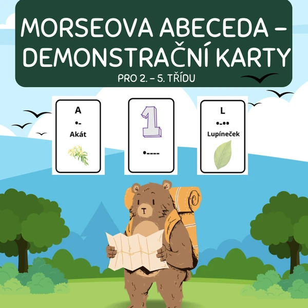 Morseova abeceda - demonstrační karty
