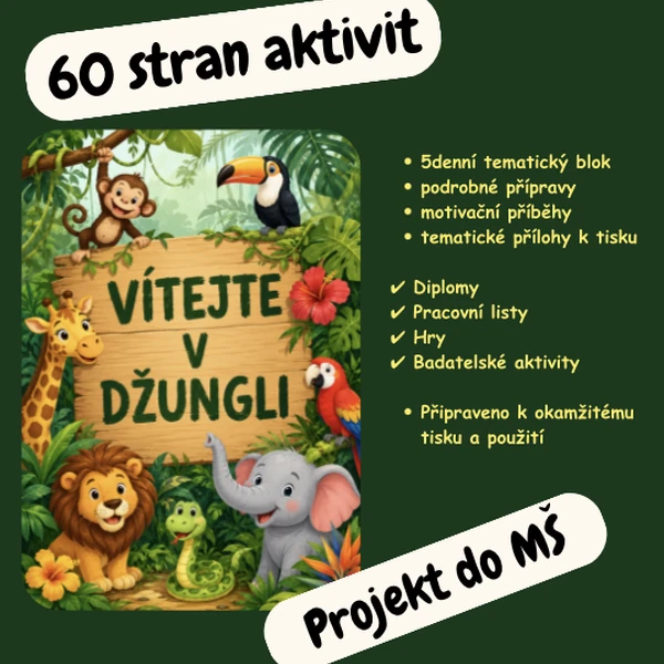 Džungle - zvířátka 