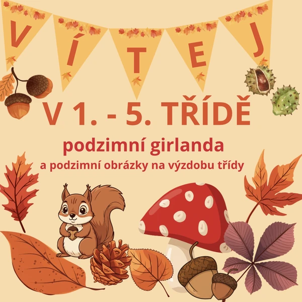 Podzimní girlanda a výzdoba