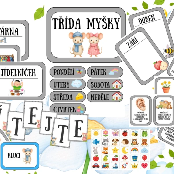 🐭MYŠKY- výzdoba třídy🐭