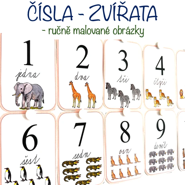 Čísla 1 - 20 - Zvířata