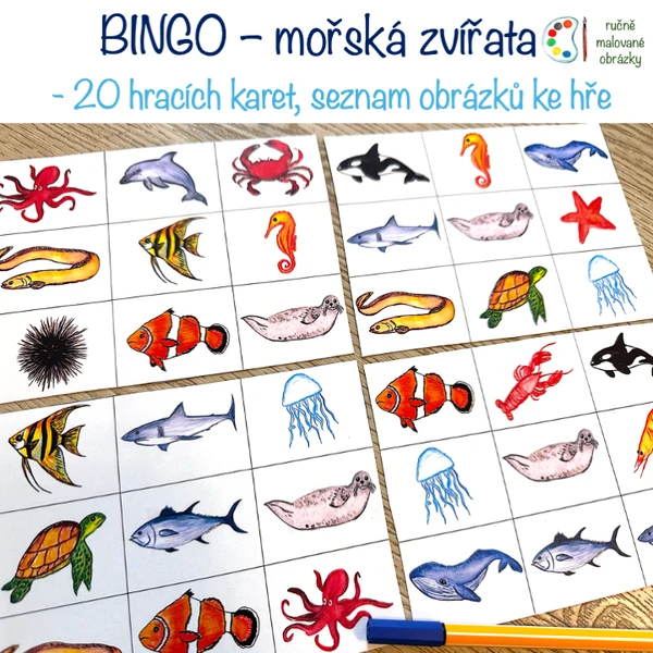 Bingo - Mořská zvířata