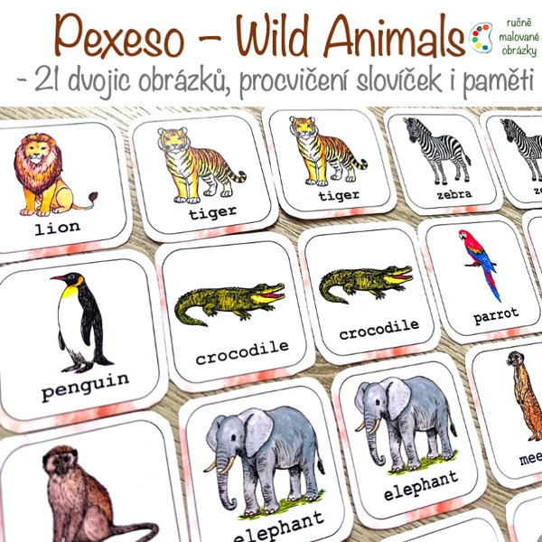 Pexeso - Wild Animals
