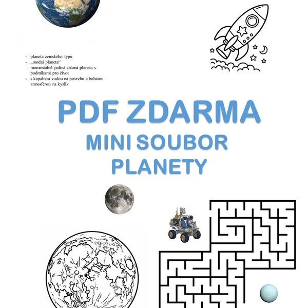  Mini soubor: ZÁBAVNÉ AKTIVITY S PLANETAMI