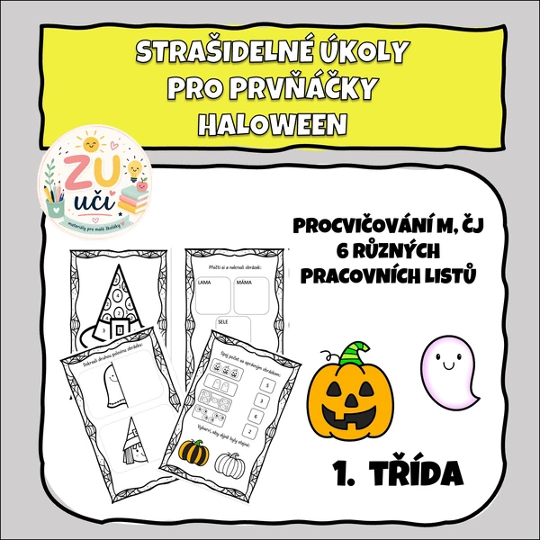 Strašidelné úkoly pro prvňáčky - Halloween