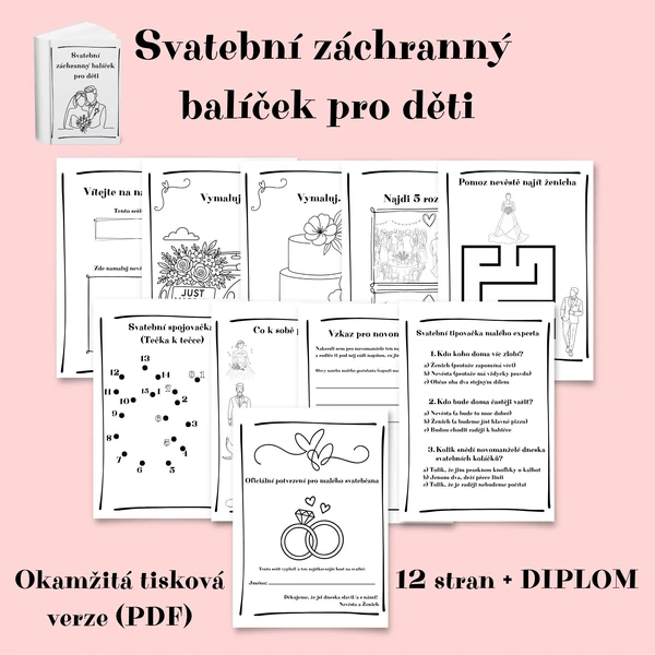 Svatební záchranný balíček pro děti