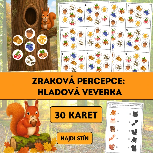 Zraková percepce: Hladová veverka