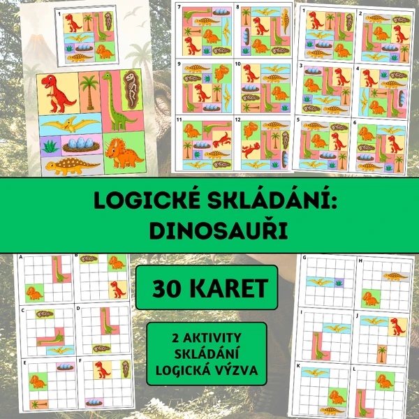 Logické skládání: Dinosauři