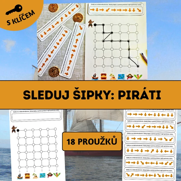 Sleduj šipky: Piráti