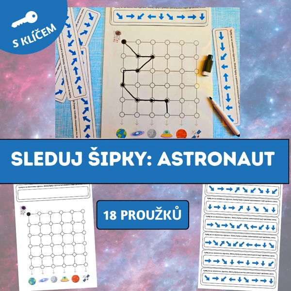 Sleduj šipky: Astronaut