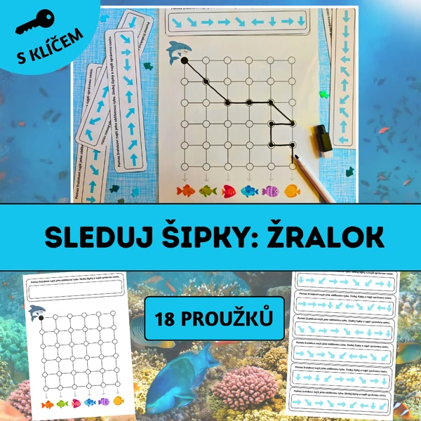 Sleduj šipky: Žralok